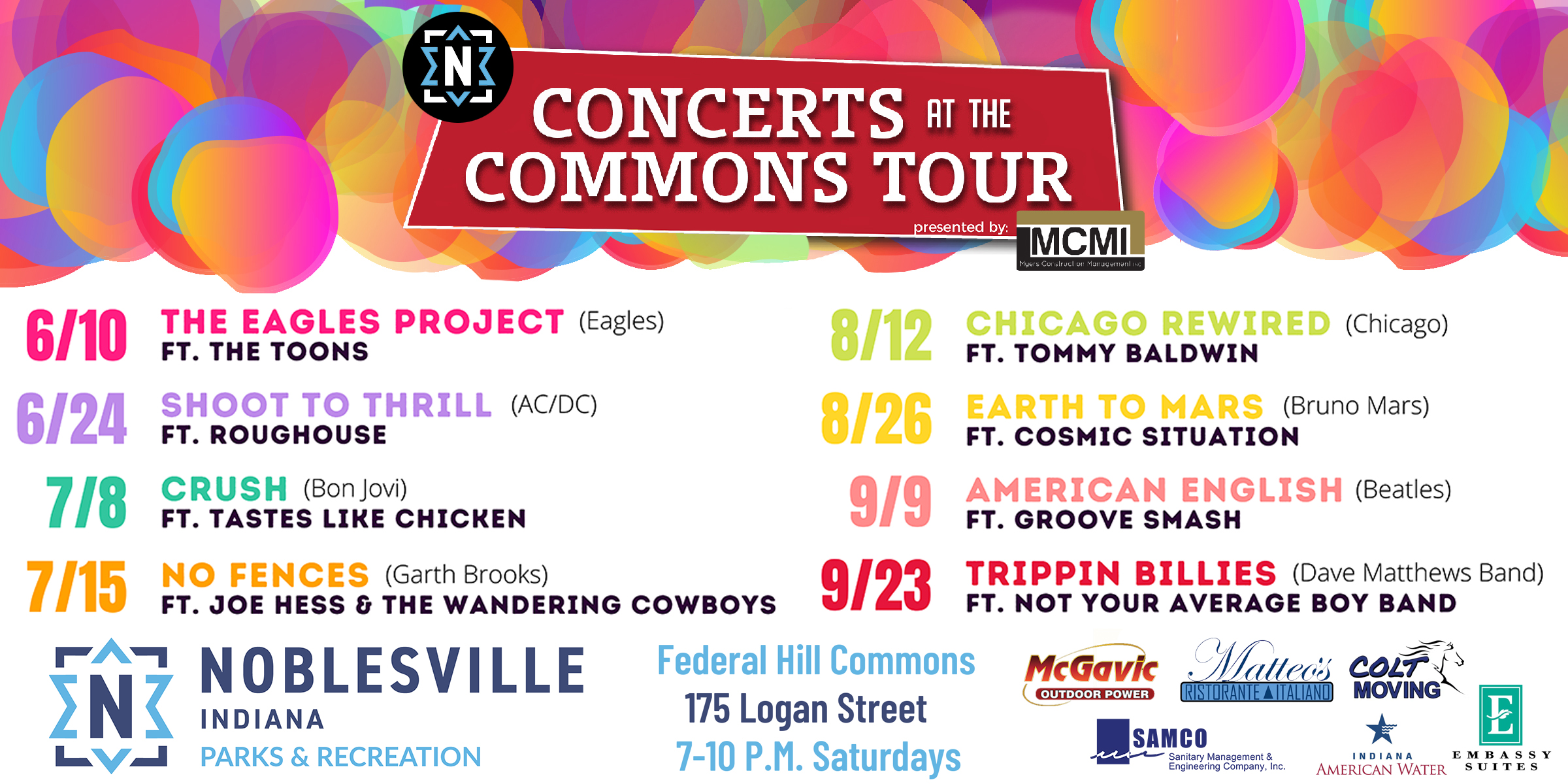 Document Center / Noblesville Parks Releases 2023 Summer Concerts
