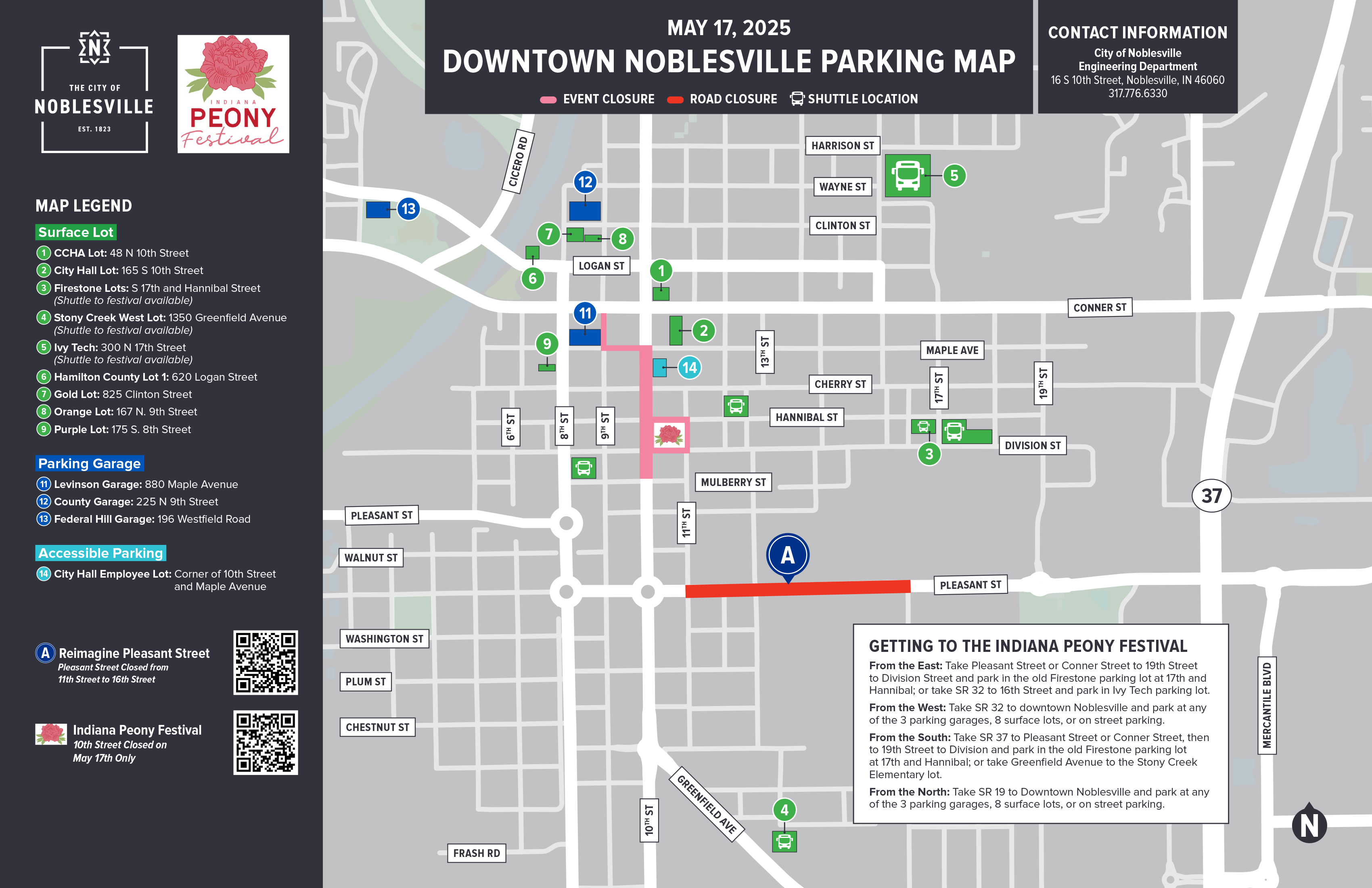 Peony Festival Parking Map